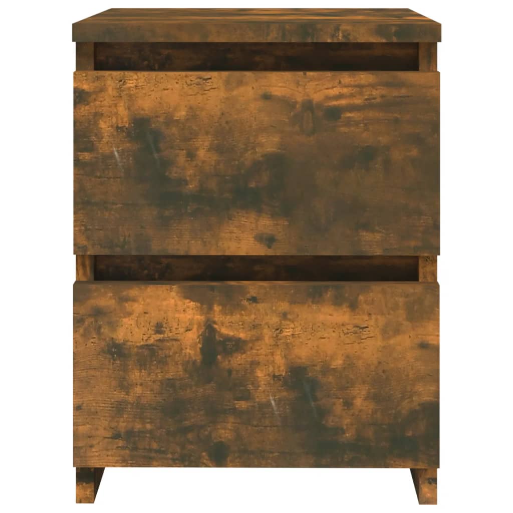 Bedside table smoked oak 30x30x40 cm wood material