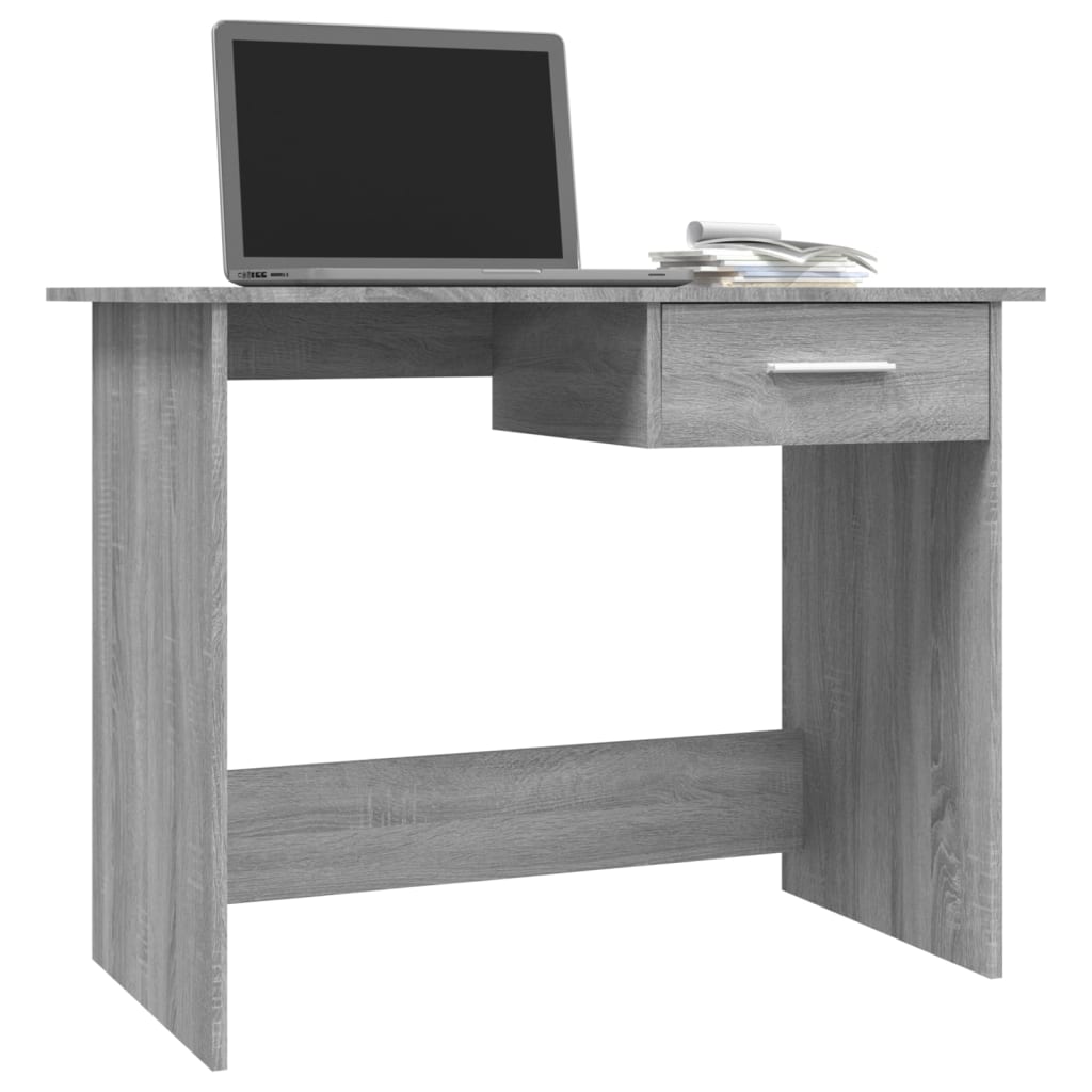 Bureau Sonoma gris 100x50x76 cm matériau bois