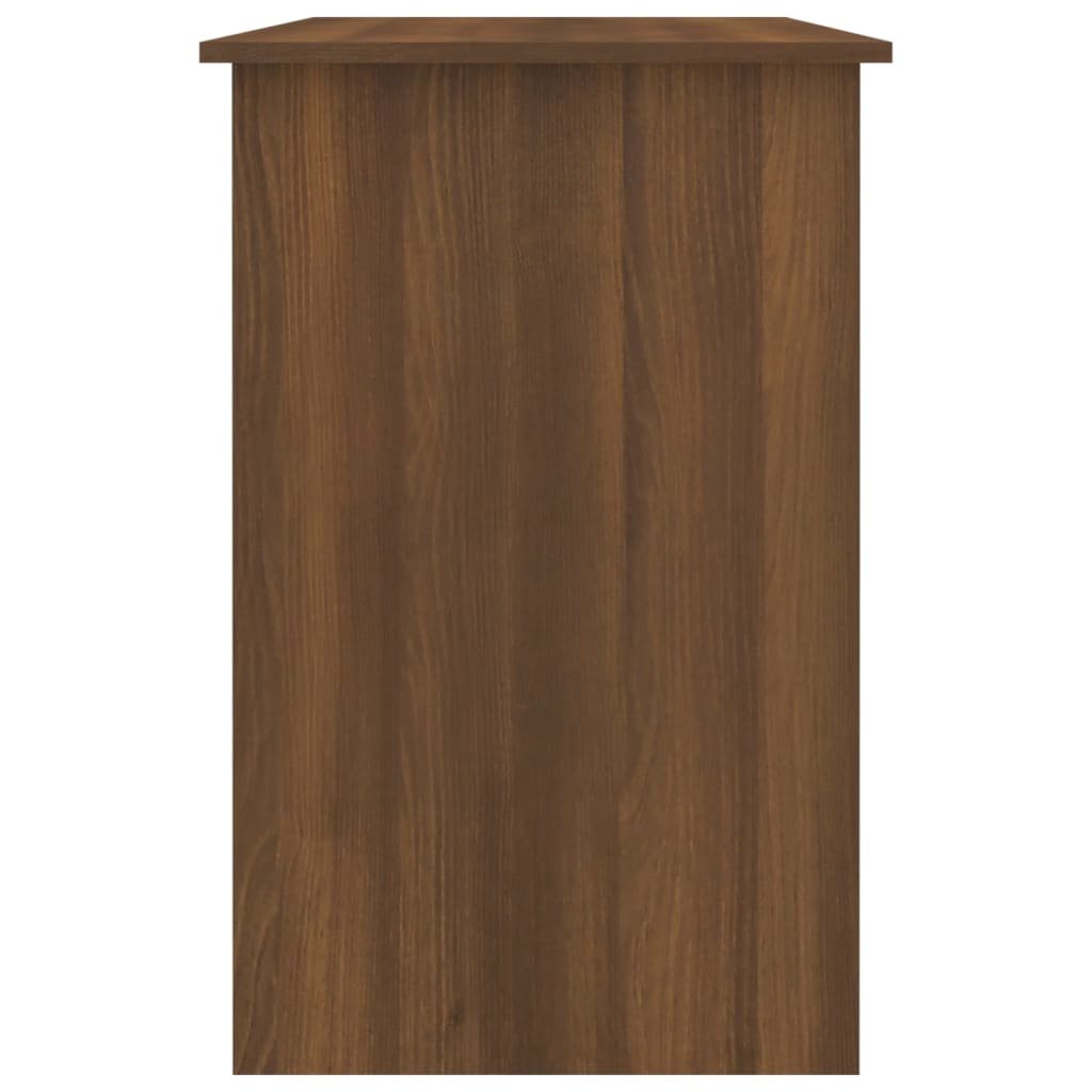 Desk Brown Oak Look 100x50x76 cm Wood Material