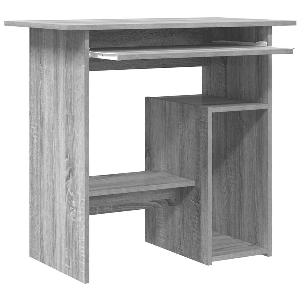 Desk Gray Sonoma 80x45x74 cm Wood Material