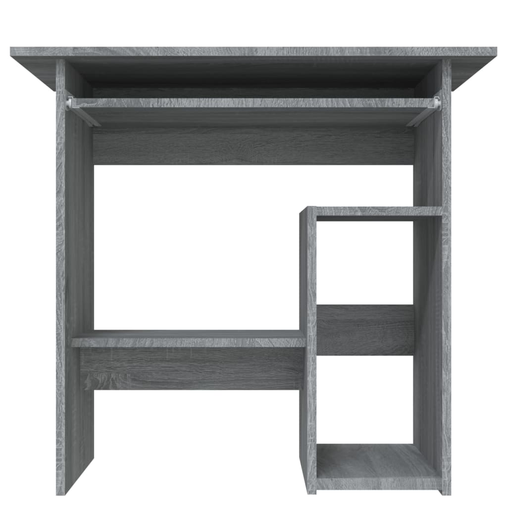 Desk Gray Sonoma 80x45x74 cm Wood Material