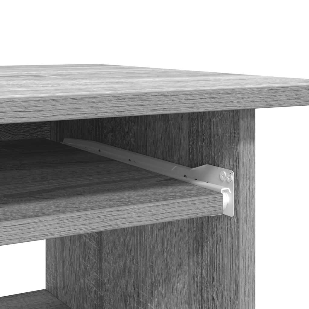 Desk Gray Sonoma 80x45x74 cm Wood Material