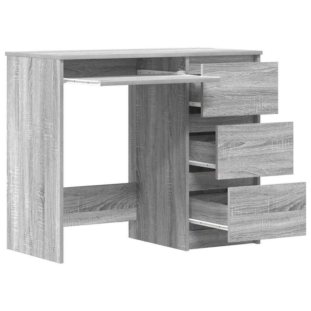 Desk Grey Sonoma 90x45x76 cm wood material