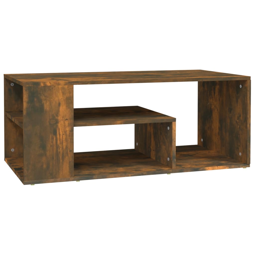 Coffee table smoked oak 100x50x40 cm wood material