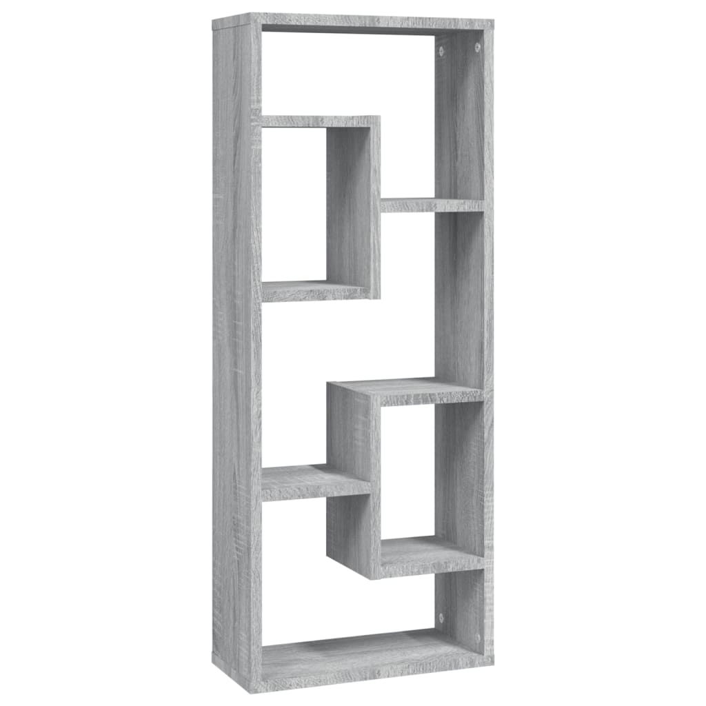 Wall shelf gray Sonoma 36x16x90 cm wood material