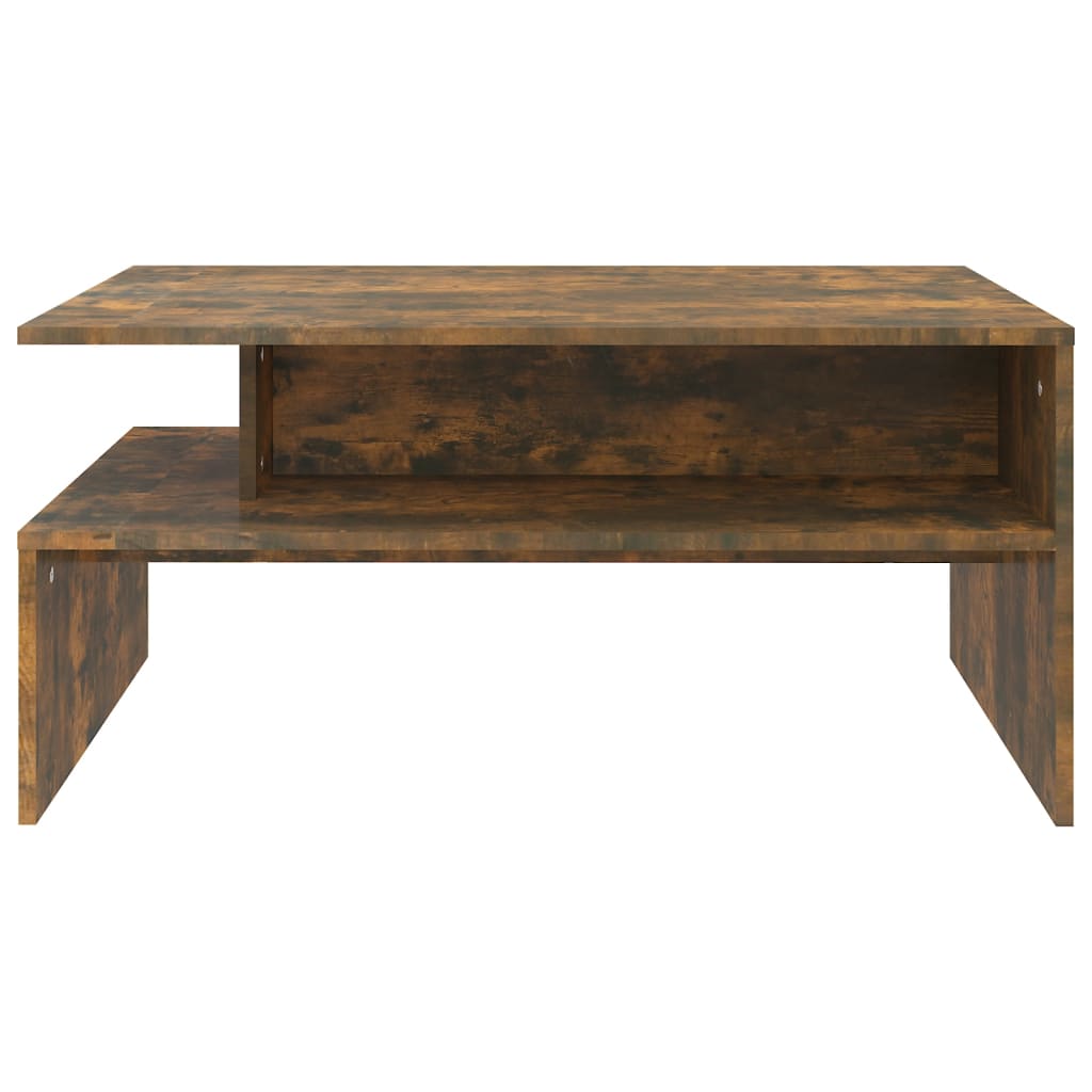 Coffee table smoked oak 90x60x42.5 cm wood material