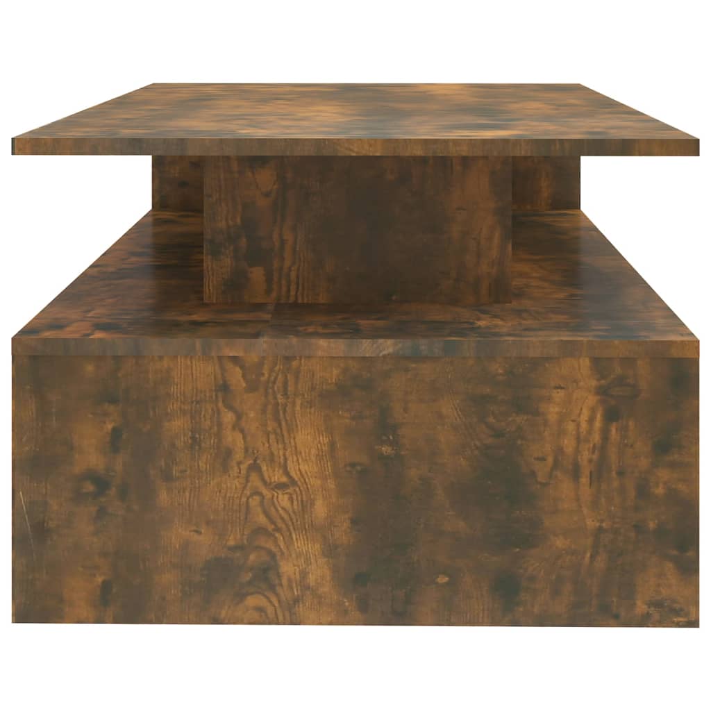 Coffee table smoked oak 90x60x42.5 cm wood material