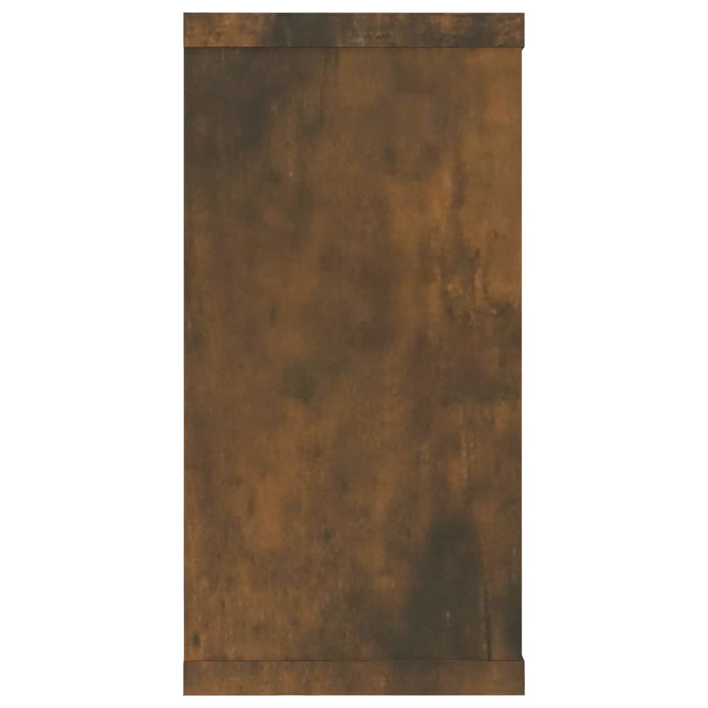 Wall shelves 4 pcs. Smoked oak 100x15x30 cm wood material