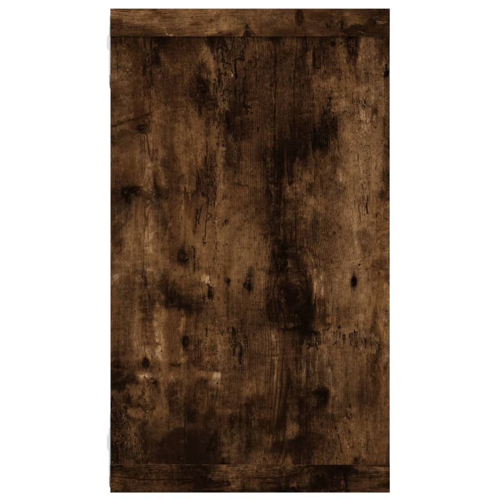 Étagères murales 4 pièces Chêne fumé 80x15x26,5 cm matériau bois.