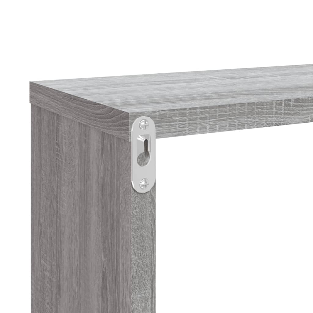 Wall shelves 4 pcs. Gray Sonoma 80x15x26.5 cm wood material