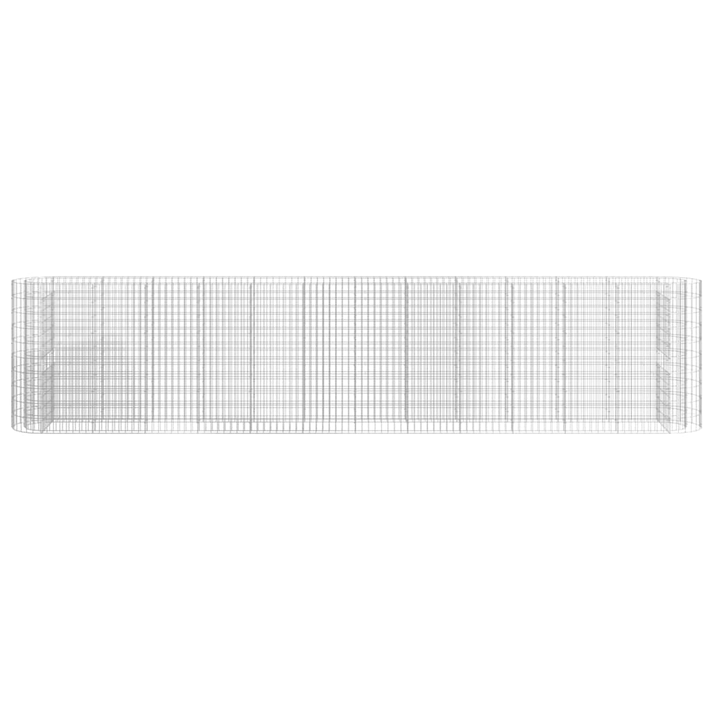 Gabionen-Hochbeet Verzinktes Eisen 470x50x100 cm