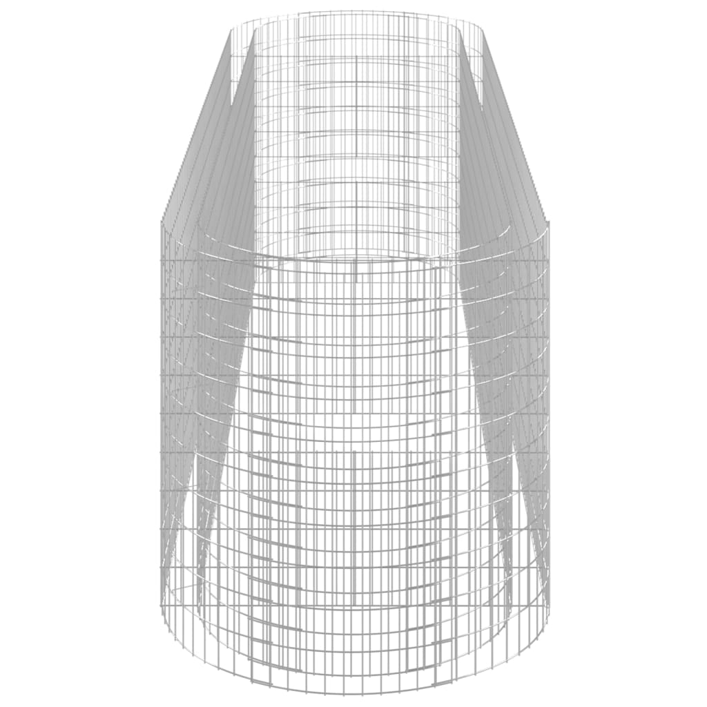 Jardinière surélevée en gabion en fer galvanisé 400x100x100 cm