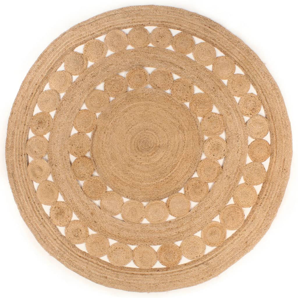 Braided Jute Rug 210 cm Round