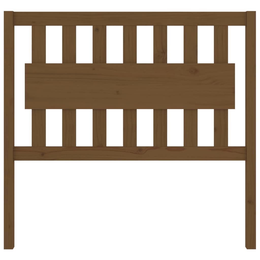 Bed headboard honey brown 105.5x4x100 cm solid pine wood