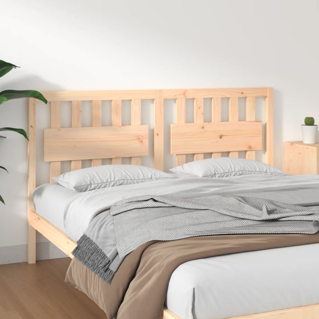 Bed headboard 155.5x4x100 cm solid pine wood