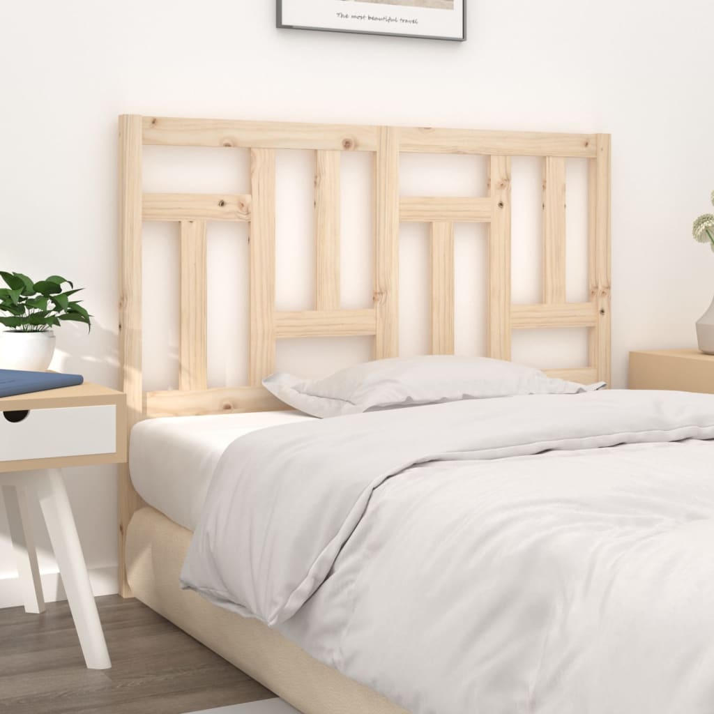 Bed headboard 205.5x4x100 cm solid pine