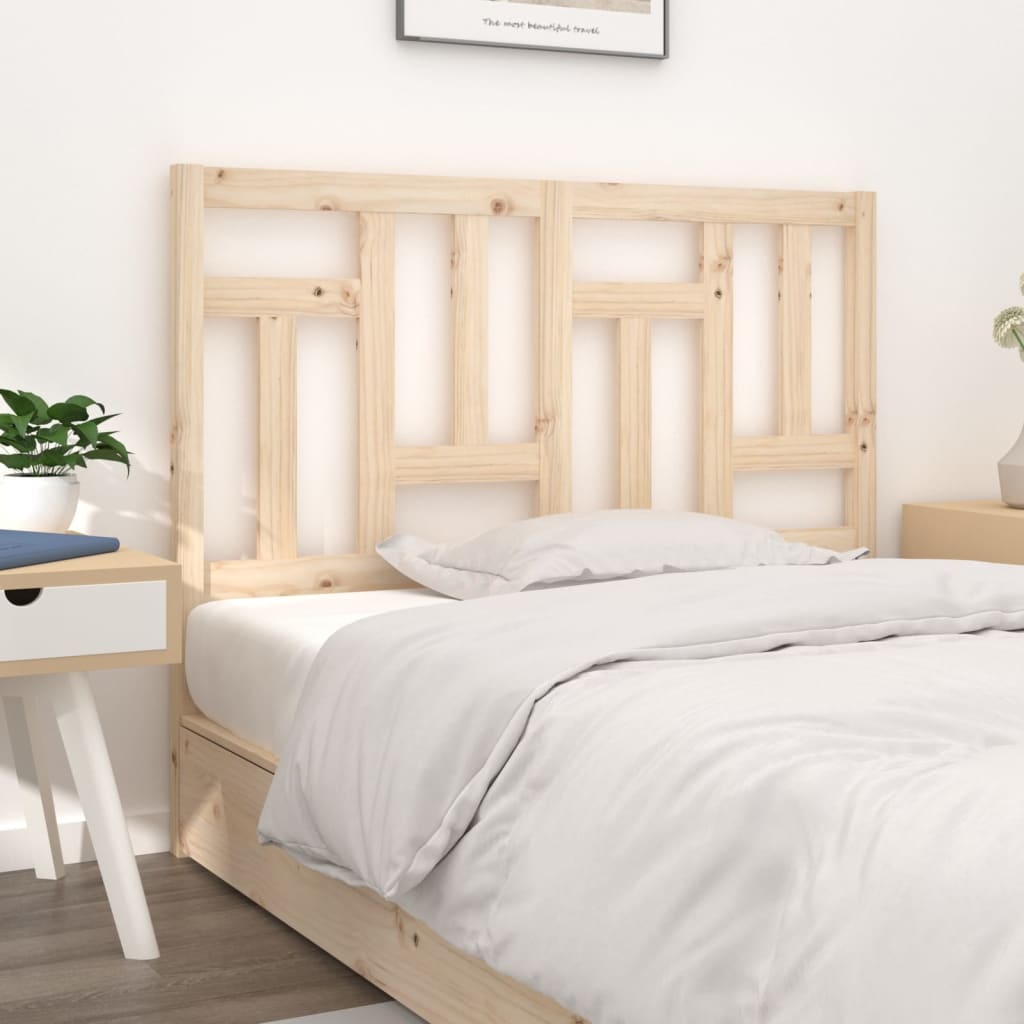 Bed headboard 205.5x4x100 cm solid pine