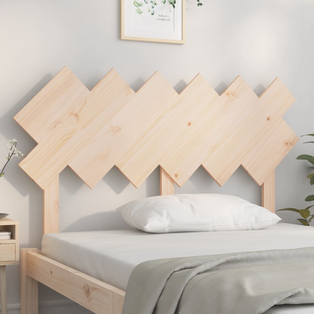 Bed headboard 132x3x81 cm solid pine wood