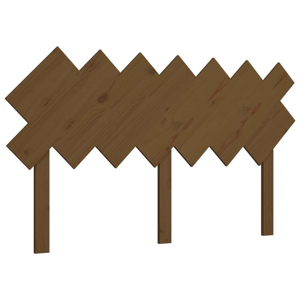 Bed headboard honey brown 151.5x3x81 cm solid pine wood