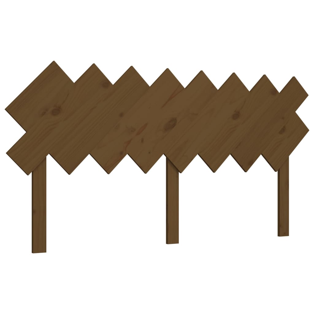 Bed headboard honey brown 159.5x3x80.5 cm solid pine wood