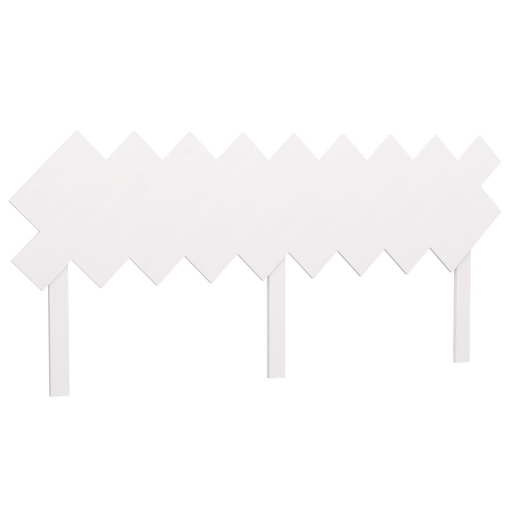 Bed Headboard White 178x3x80.5 cm Solid Pine