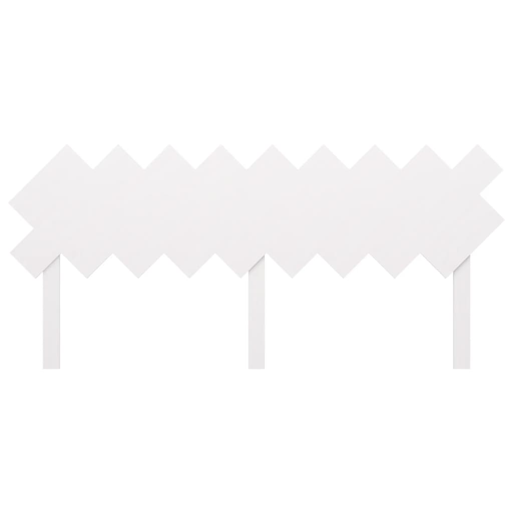 Bed Headboard White 178x3x80.5 cm Solid Pine