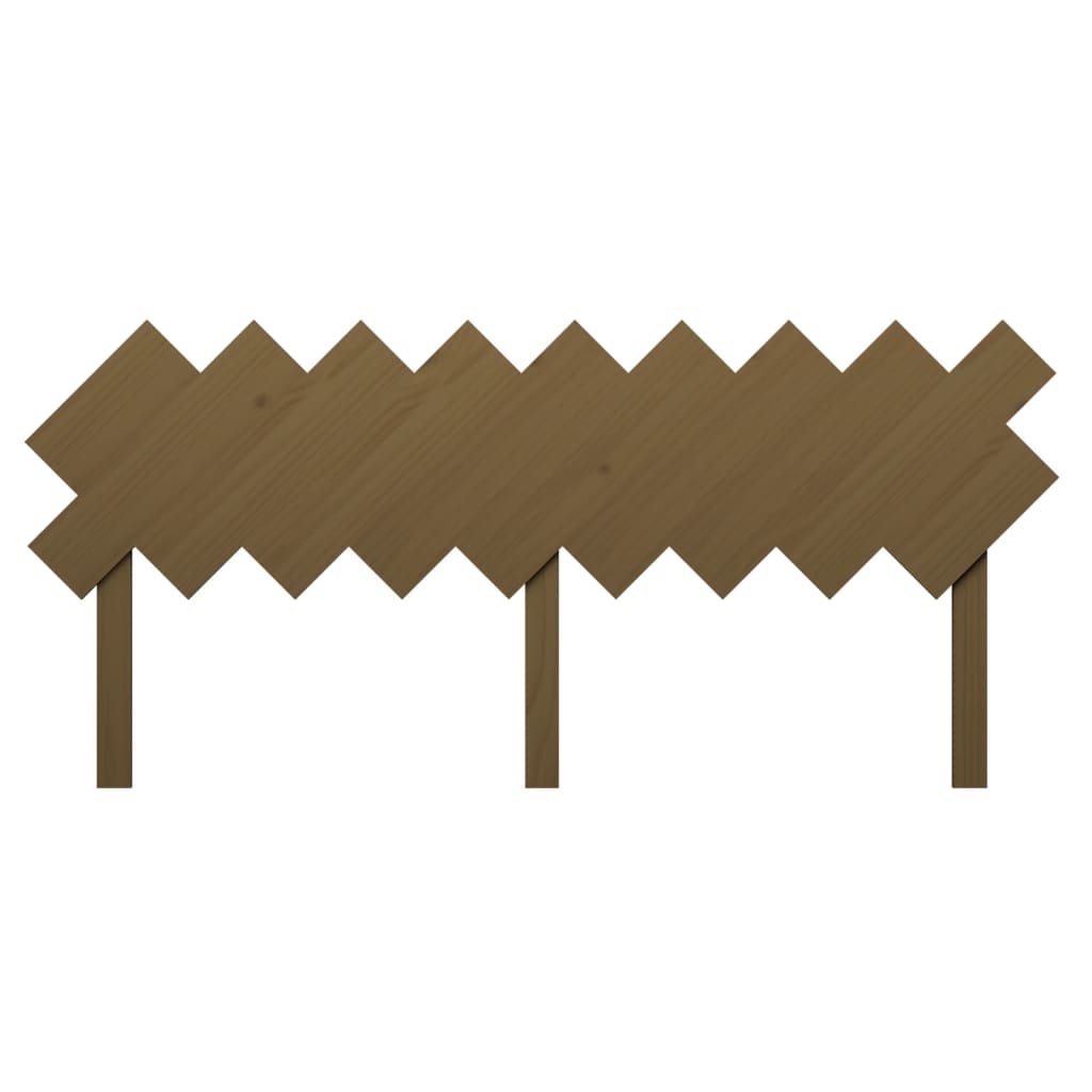Bed headboard honey brown 178x3x80.5 cm solid pine wood