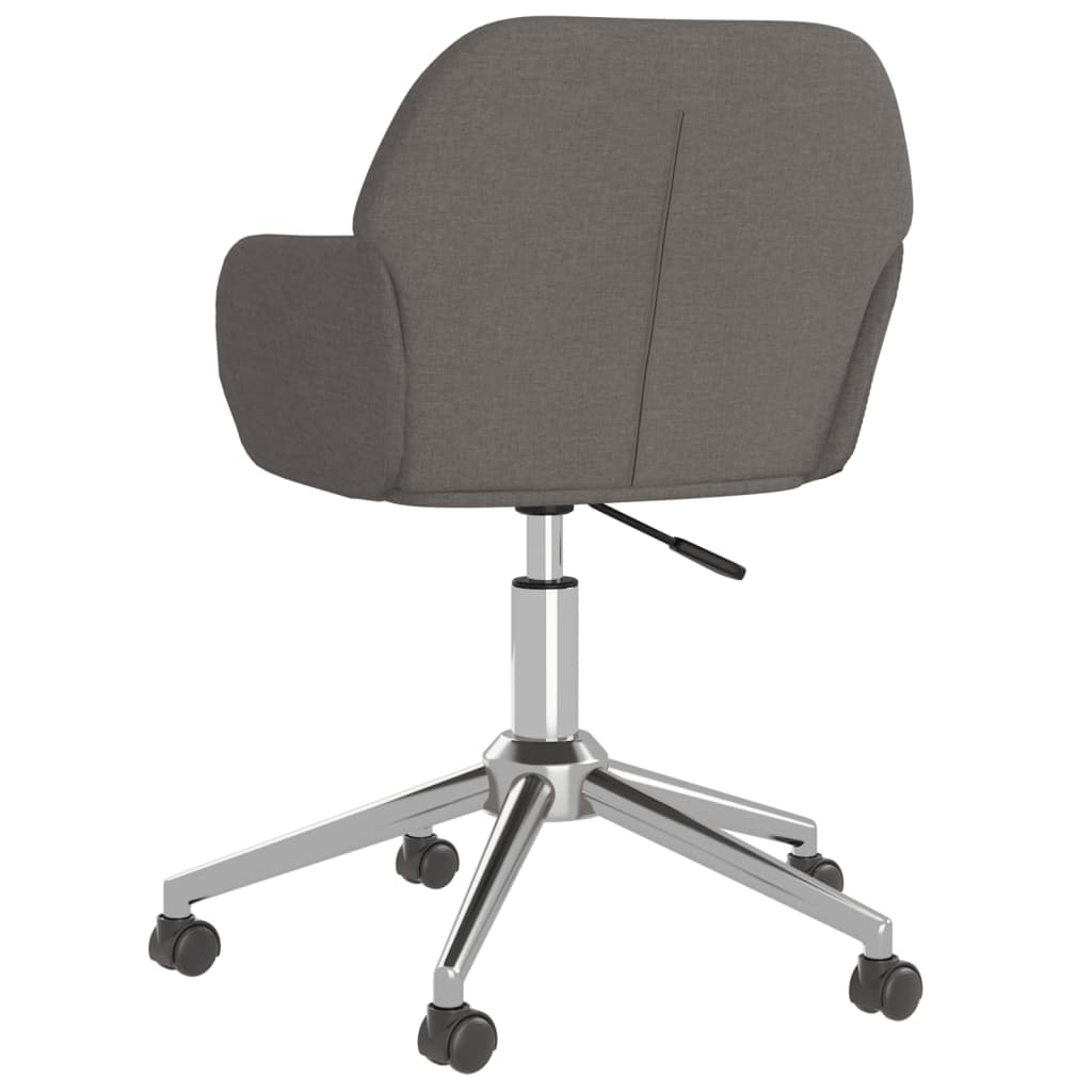 Dining chairs 2 pcs. Swivel dark grey fabric