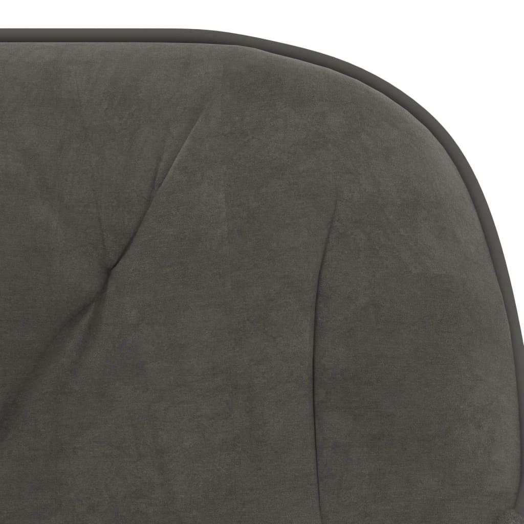 Dining Chairs 2 pcs. Swivel Dark Grey Velvet
