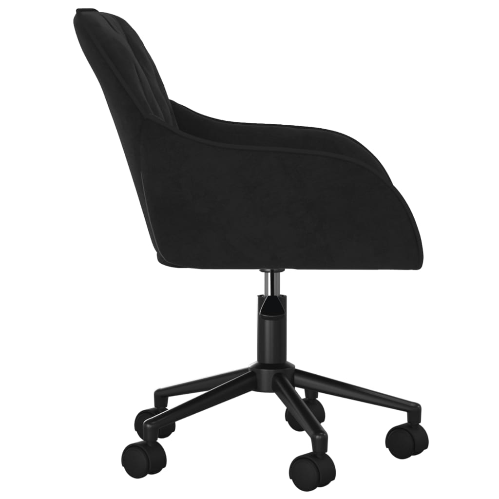 Dining Chairs 2 pcs. Swivel Black Velvet