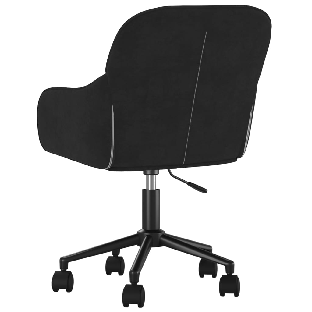 Dining Chairs 2 pcs. Swivel Black Velvet