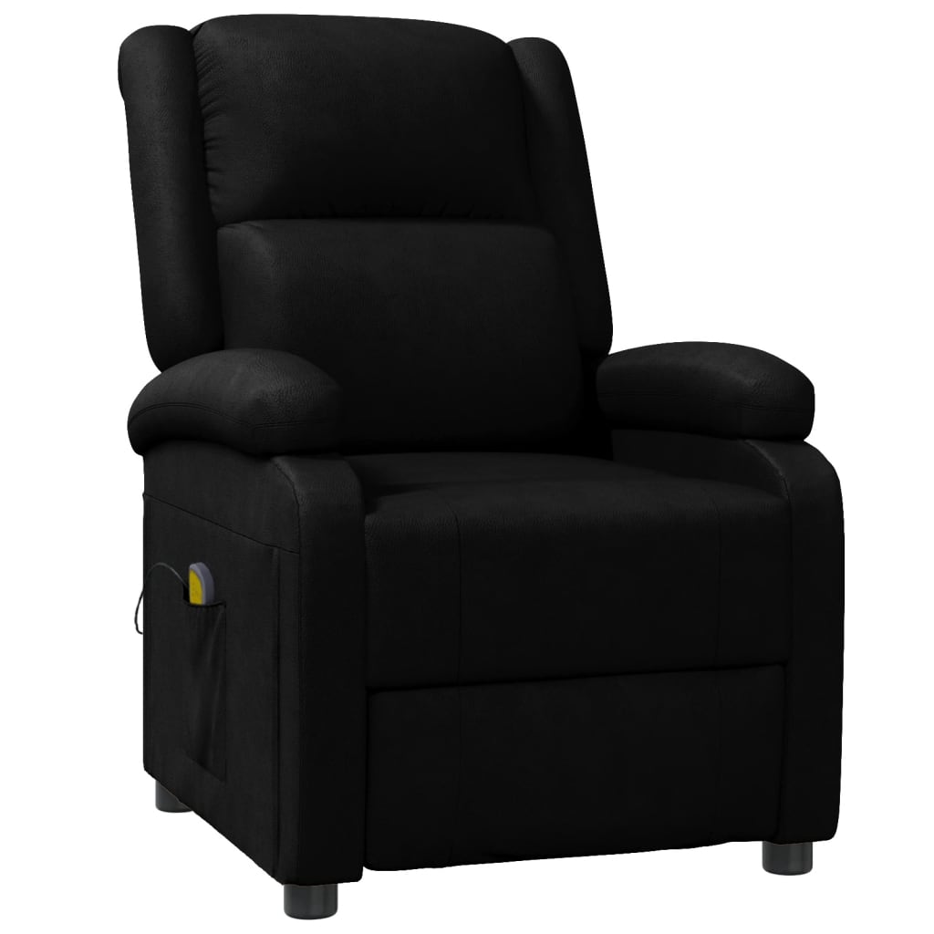 Fauteuil de massage simili cuir noir