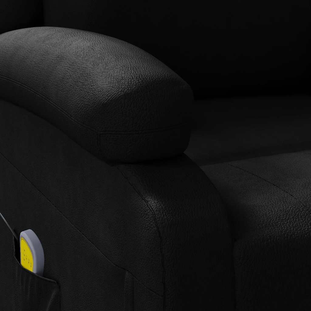 Fauteuil de massage simili cuir noir