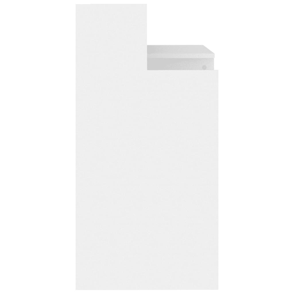 Desk with LEDs White 97x45x90 cm Wood Material