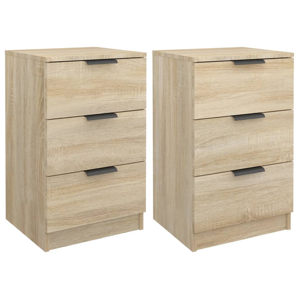 Tables de chevet 2 pcs. Chêne Sonoma 40x36x65 cm