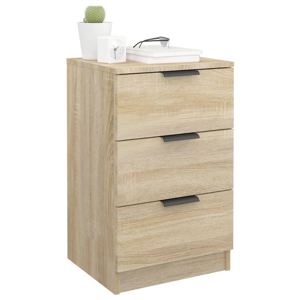 Tables de chevet 2 pcs. Chêne Sonoma 40x36x65 cm