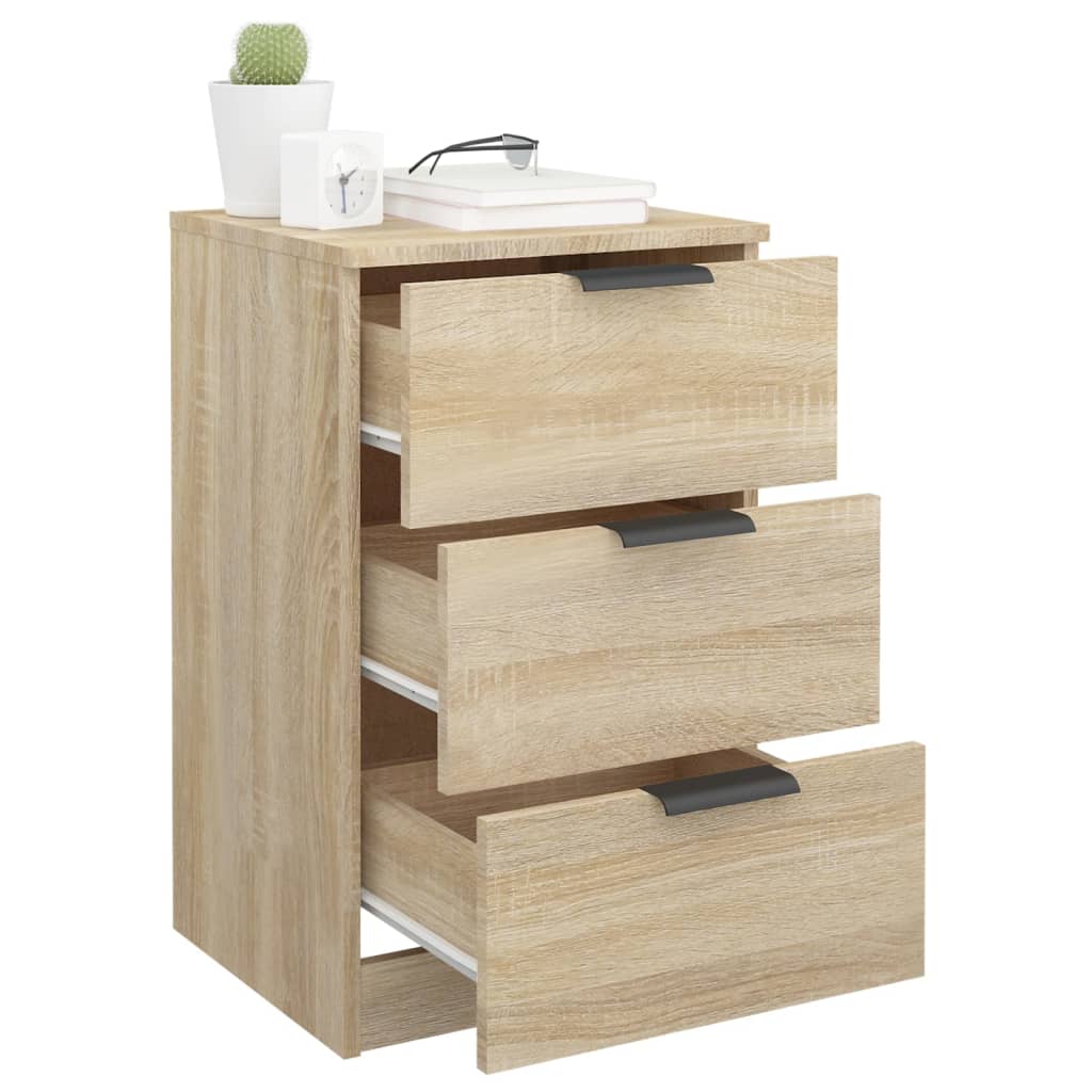Tables de chevet 2 pcs. Chêne Sonoma 40x36x65 cm