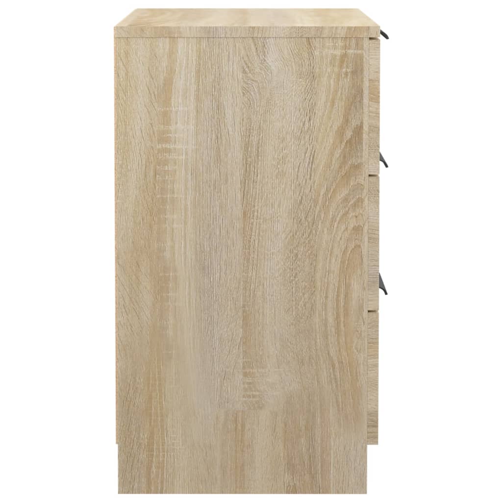 Tables de chevet 2 pcs. Chêne Sonoma 40x36x65 cm
