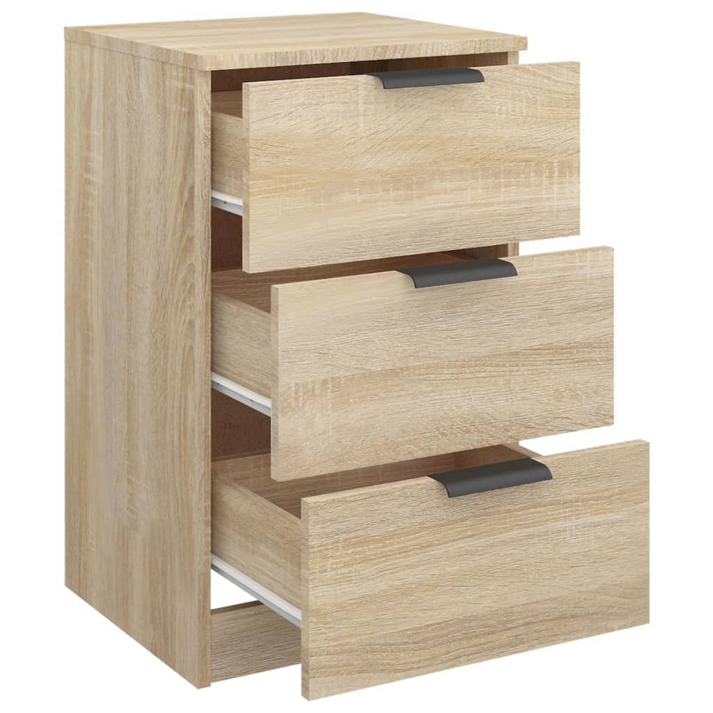 Tables de chevet 2 pcs. Chêne Sonoma 40x36x65 cm
