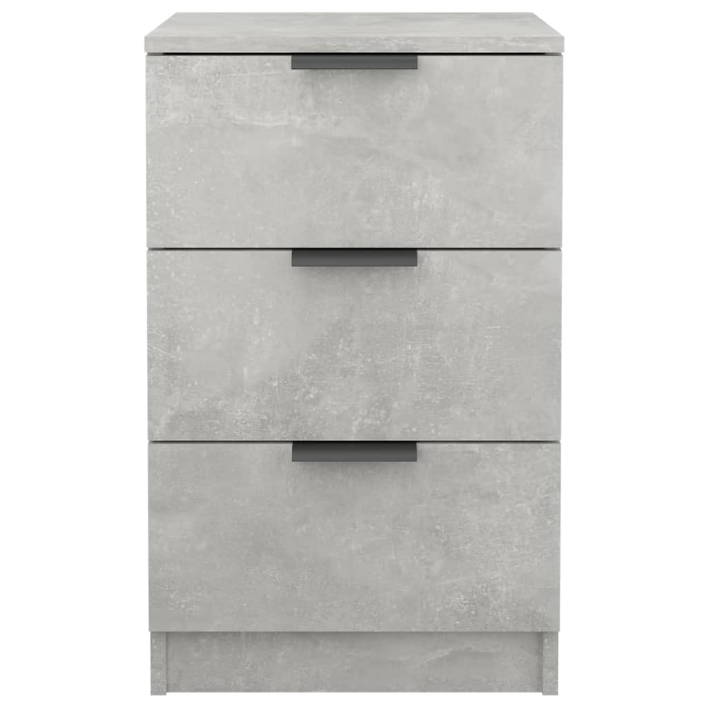 Bedside tables 2 pcs. Concrete grey 40x36x65 cm