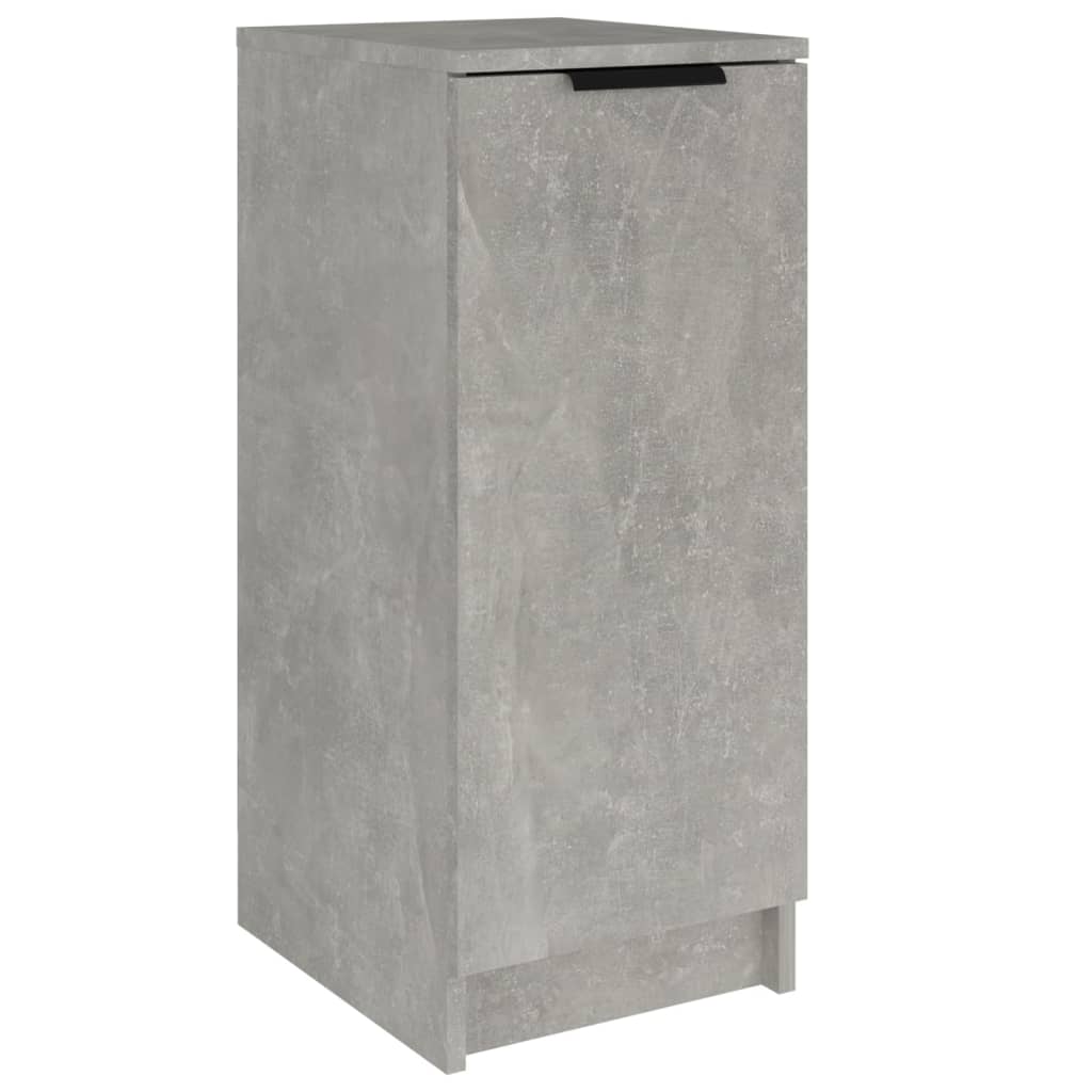 Étagère à chaussures gris béton 30x35x70 cm en bois