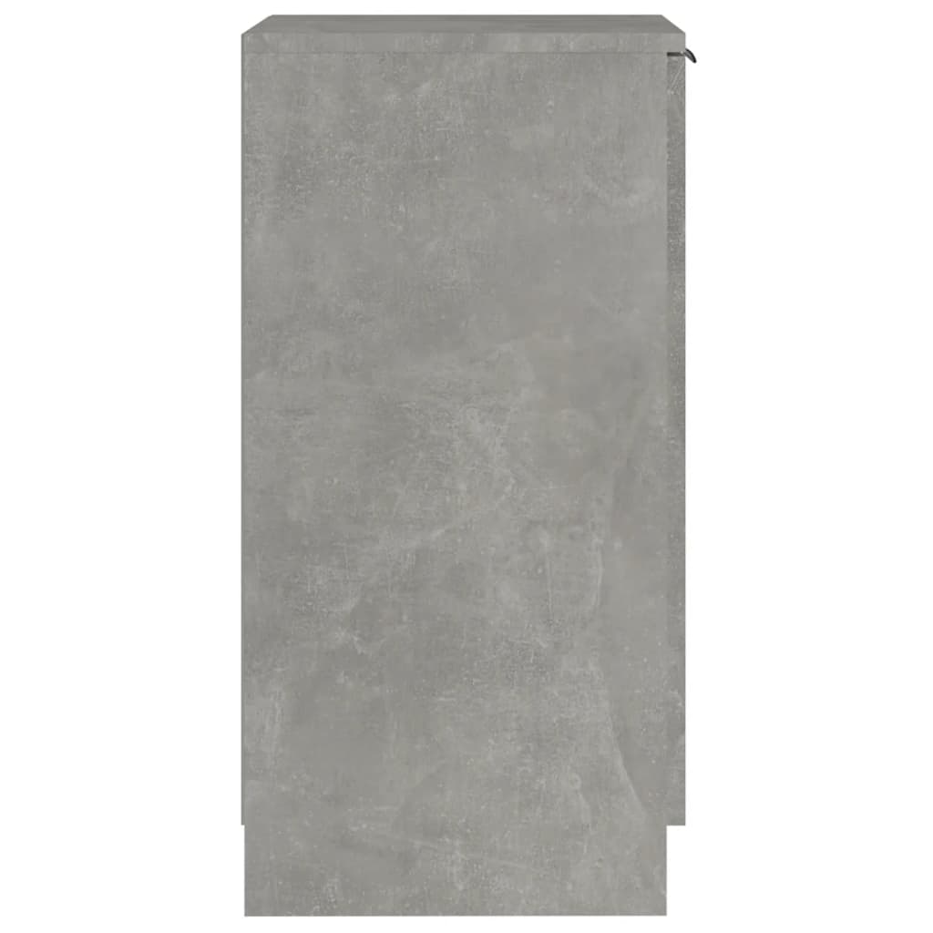 Étagère à chaussures gris béton 30x35x70 cm en bois