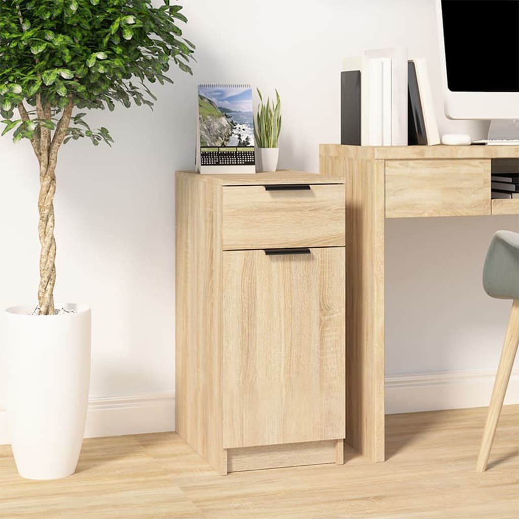 Meuble de bureau en chêne Sonoma 33,5x50x75 cm, matériau à base de bois