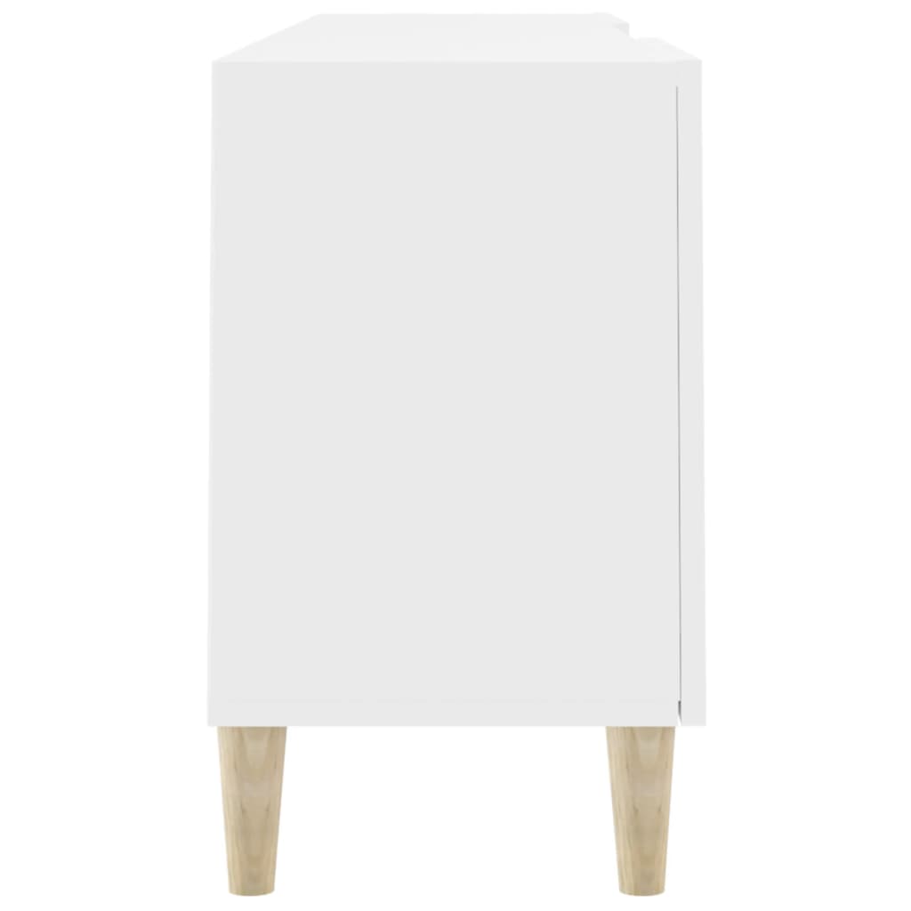 TV Cabinet White 150x30x50 cm Wood Material
