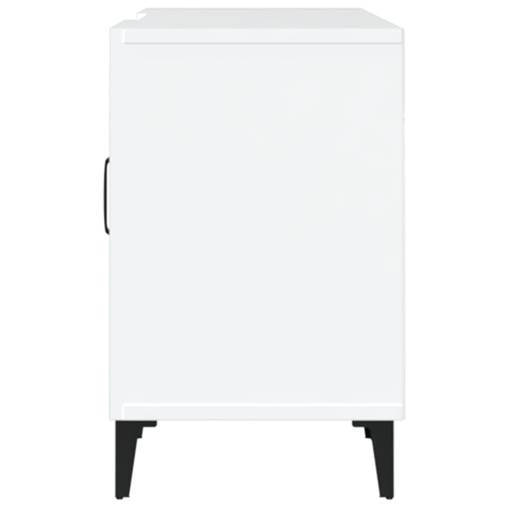 TV Cabinet White 150x30x50 cm Wood Material