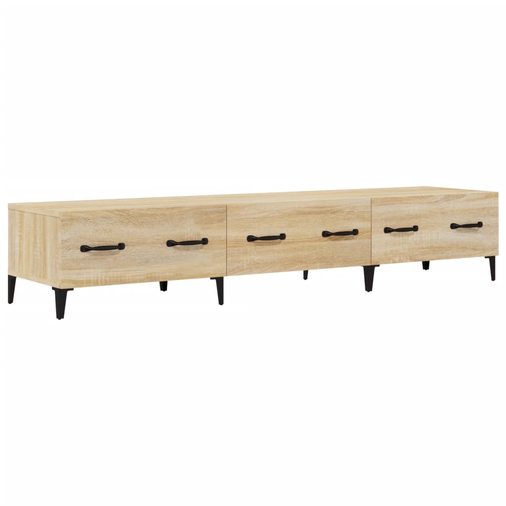 Meuble TV chêne Sonoma 150x34,5x30 cm matériau bois