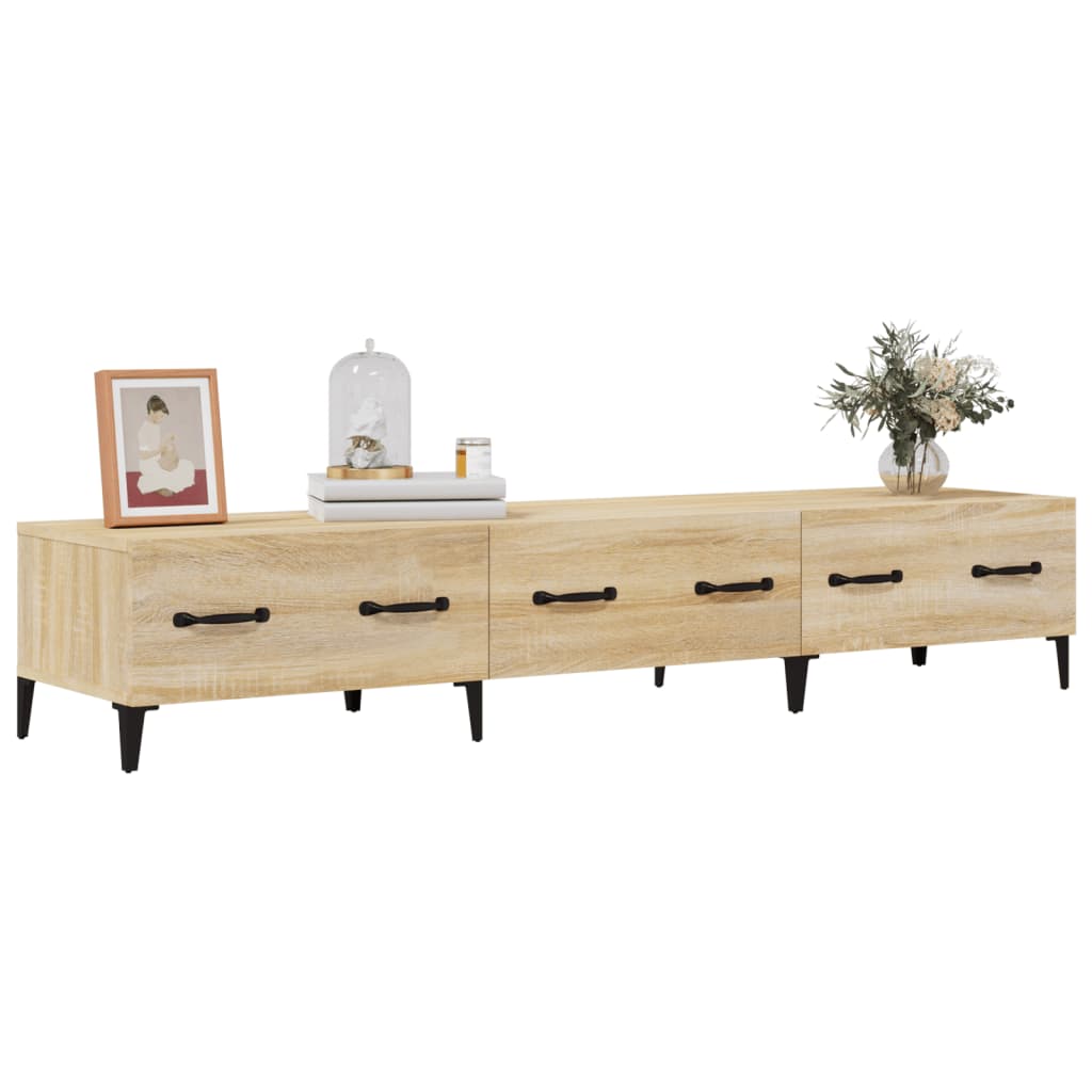 Meuble TV chêne Sonoma 150x34,5x30 cm matériau bois