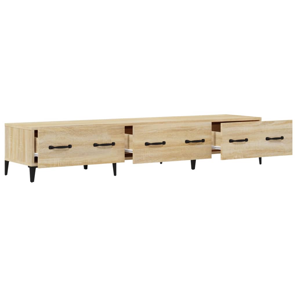 Meuble TV chêne Sonoma 150x34,5x30 cm matériau bois