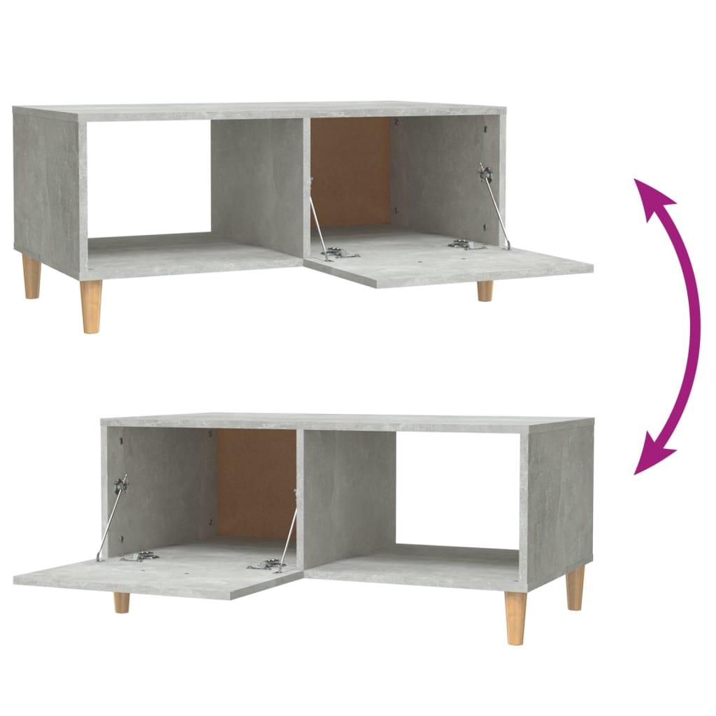 Couchtisch Betongrau 89,5x50x40 cm Holzwerkstoff
