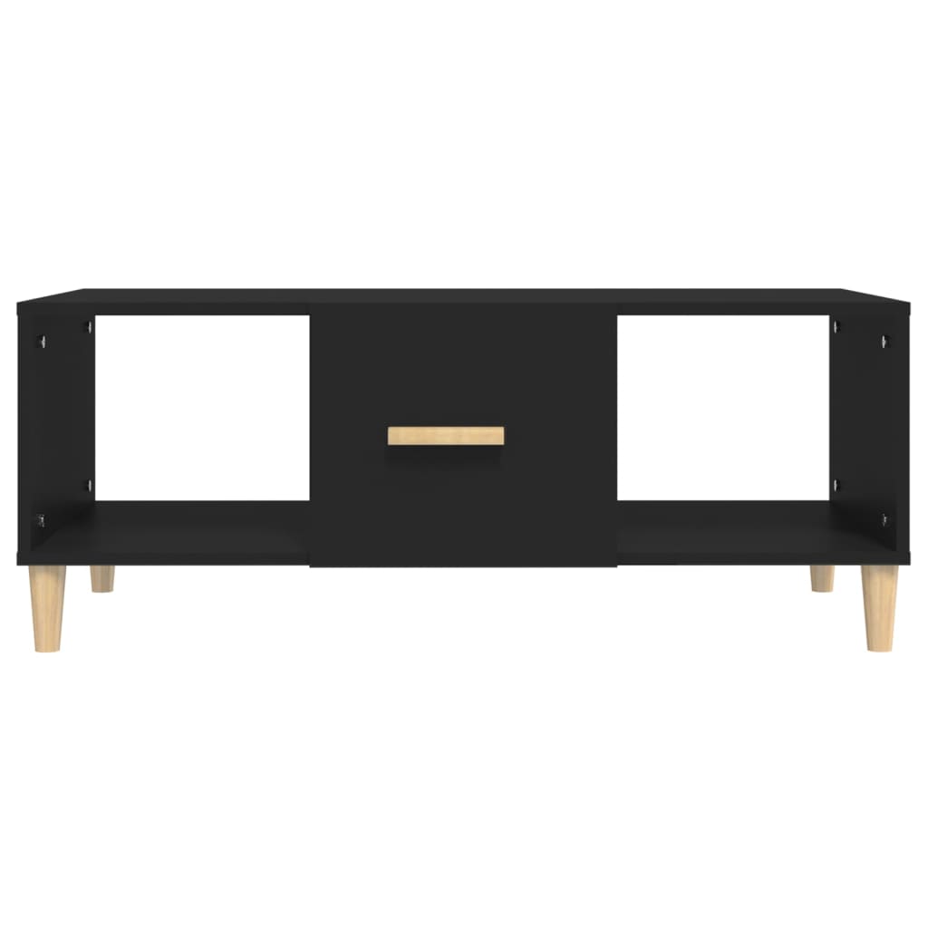 Coffee Table Black 102x50x40 cm Wood Material